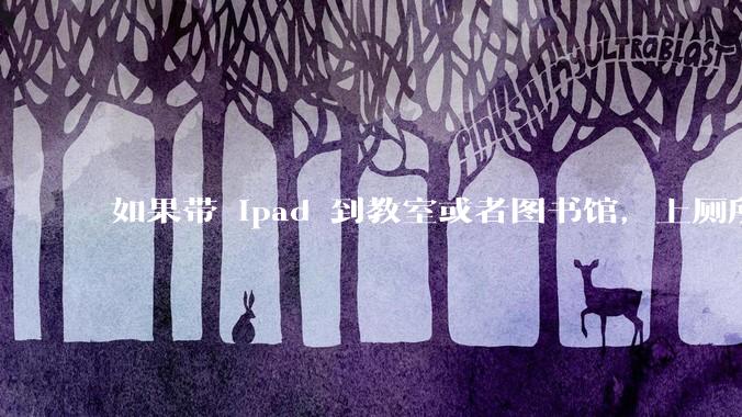 如果带 ipad 到教室或者图书馆，上厕所时候会不会被偷？
